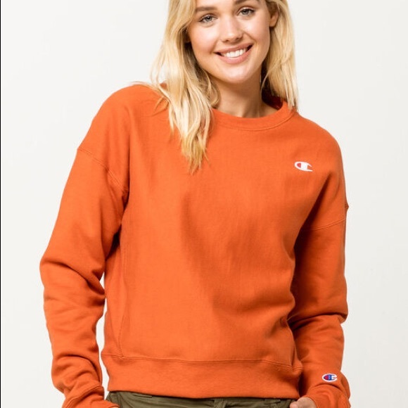 Champion Crewneck Pumpkin/Rust barely worn 🎃 - Picture 6 of 6